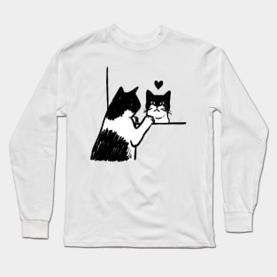 Gato Espejo Long Sleeve T-Shirt